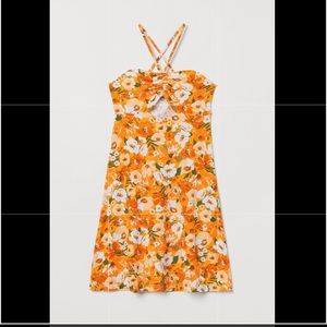 Divided floral summer dress